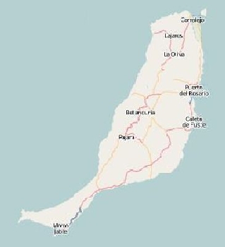 Karte Fuerteventura