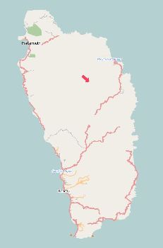 Karte Dominica