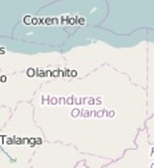 Karte Honduras