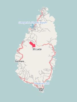 Karte St. Lucia