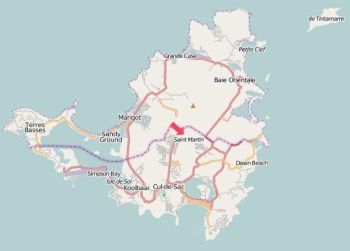 Karte St. Maarten