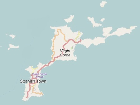 Karte Virgin Gorda