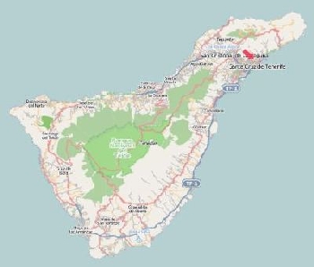 Karte Teneriffa