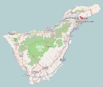 Karte Teneriffa