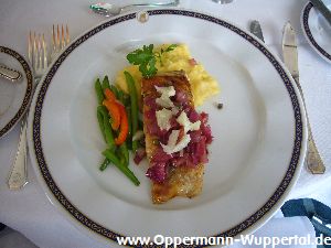 Essen an Bord der Prinsendam