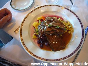 Essen an Bord der Prinsendam