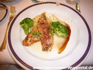 Essen an Bord der Prinsendam