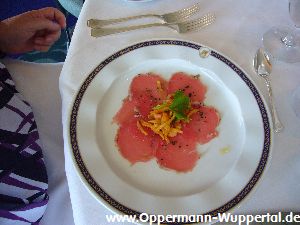 Essen an Bord der Prinsendam