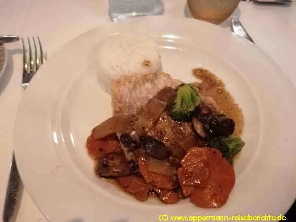 Essen an Bord der Norwegian Encore