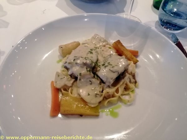 Essen an Bord der Zuiderdam