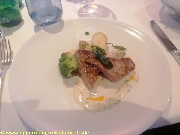 Essen an Bord der Zuiderdam