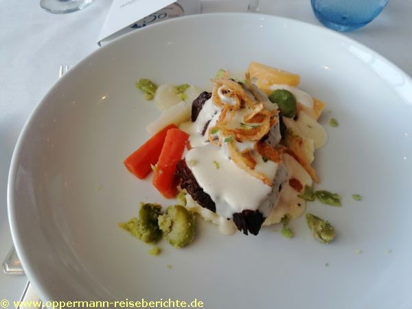 Essen an Bord der Zuiderdam