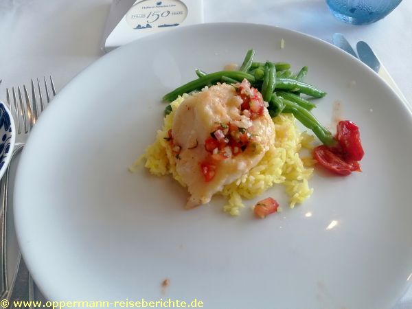 Essen an Bord der Zuiderdam