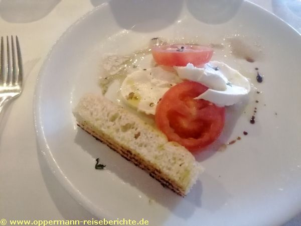 Essen an Bord der Zuiderdam