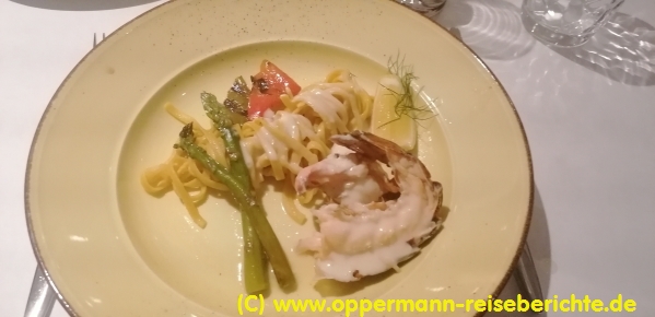 Essen an Bord der Mein Schiff 1