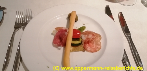 Essen an Bord der Mein Schiff 1